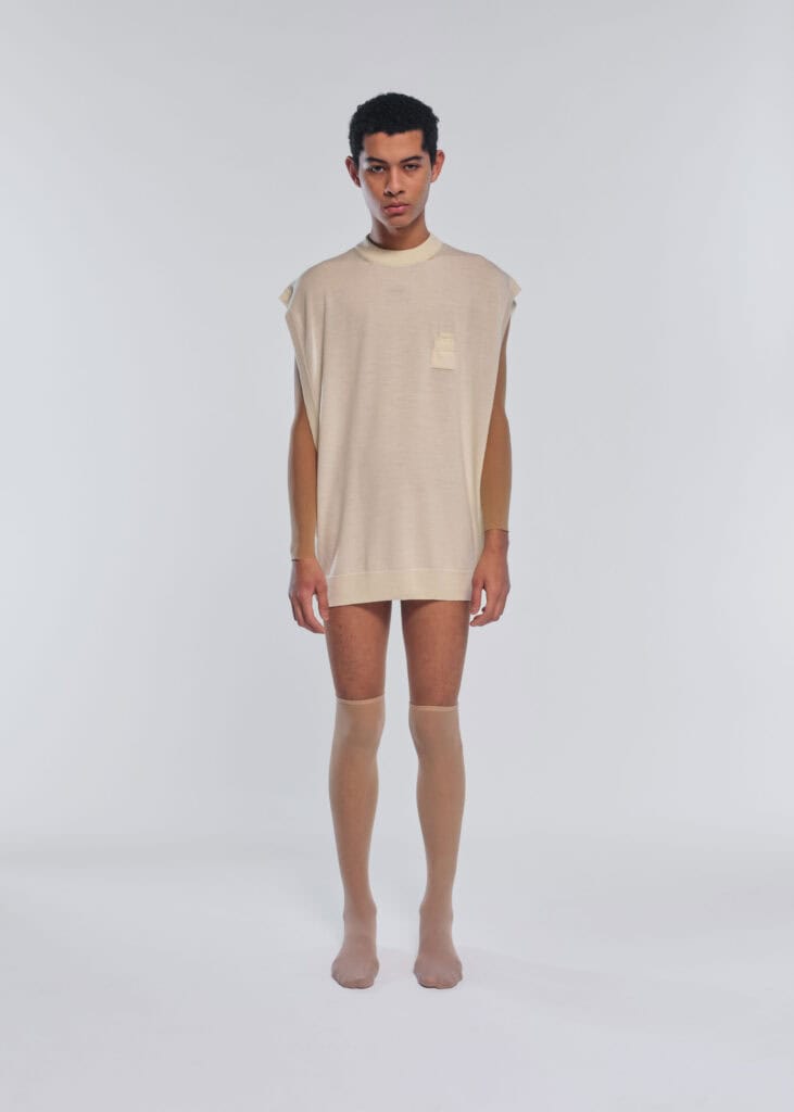 The Mantle Vest Mummy White