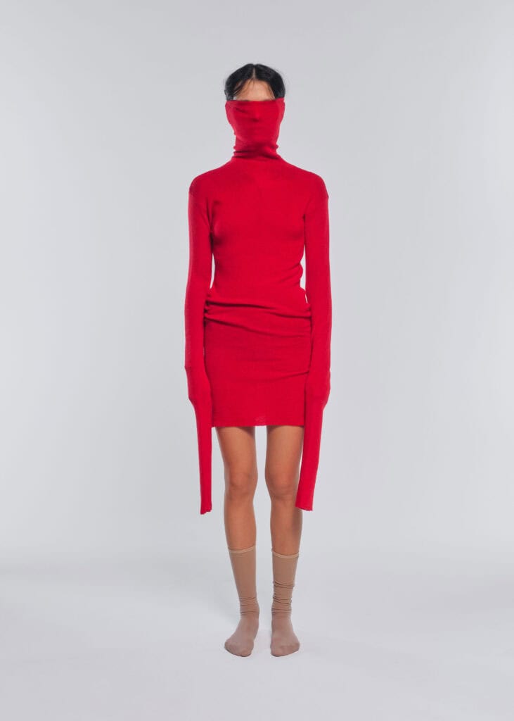 The Not-So-Sartre Turtleneck ROT Red